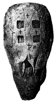 Stone found in an ancient Graveyard near Bradda, Christ Rushen