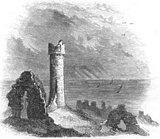 Vignette page 44 - a view of the ruins of Peel Castle