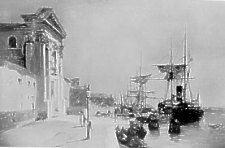 Quay scene and Venice