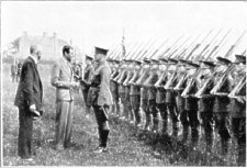 KWC - H.R.H. PRINCE GEORGE INSPECTING THE GUARD OF HONOUR, 1932