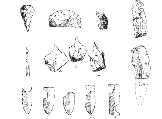 Types of Neolithic flint implements
