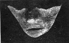 Clay model of human face, from Lag-ny-Boirey