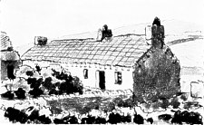 Old type of long Manks cottage