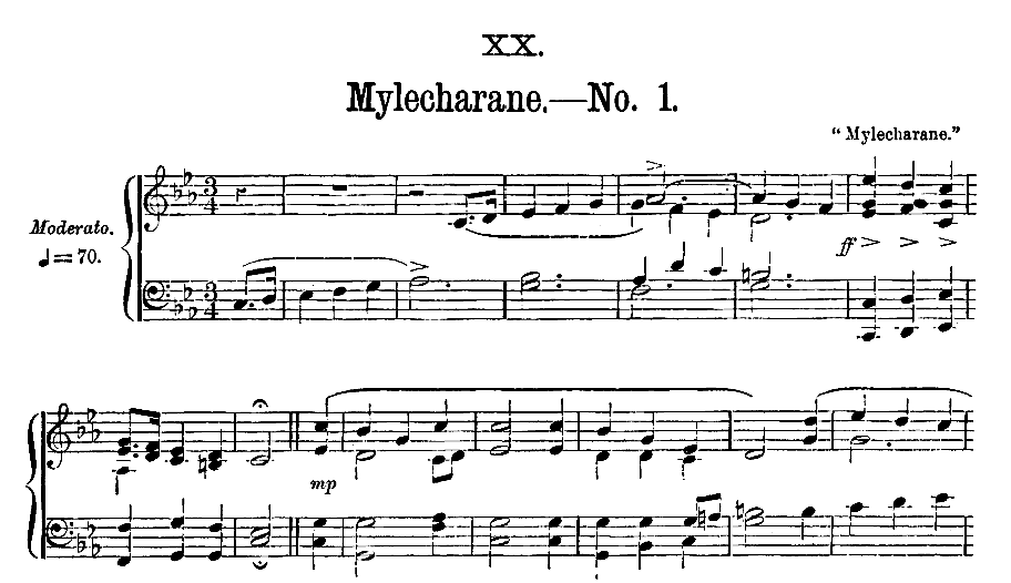 Music -  Mylecharane, No. 1 - p16 Manx National Music,1898