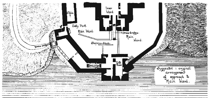 Castle Rushen - Original Approach Plan