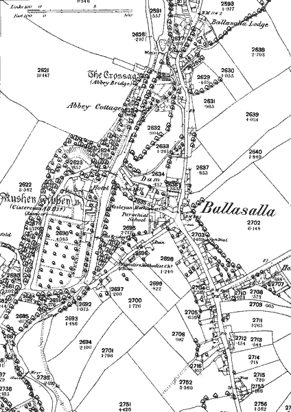 Plan Ballasalla, 1868