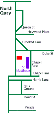 stylised plan of North Quay