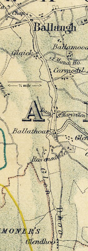 1870 map of Ravensdale