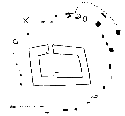 4th Report - Fig. 6. Plan of Keeill and Circle, Corrody.
