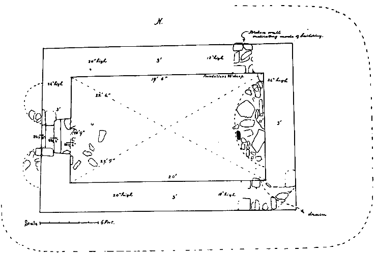 Plan of Keeill Chiggyrt, Maughold