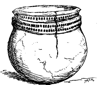 CINERARY URN, FROM CRONK CROCK, SKY-HILL,.