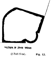 section of jamb stone
