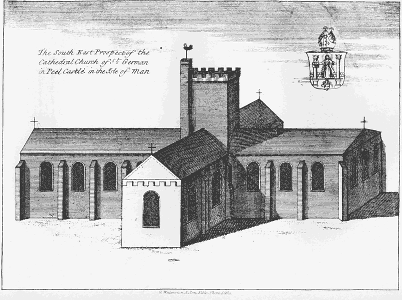 Illustration of St German's Cathedral ManxSoc Vol. XVIII