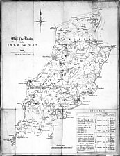 A Map of the Roads in the Isle of Man 1829