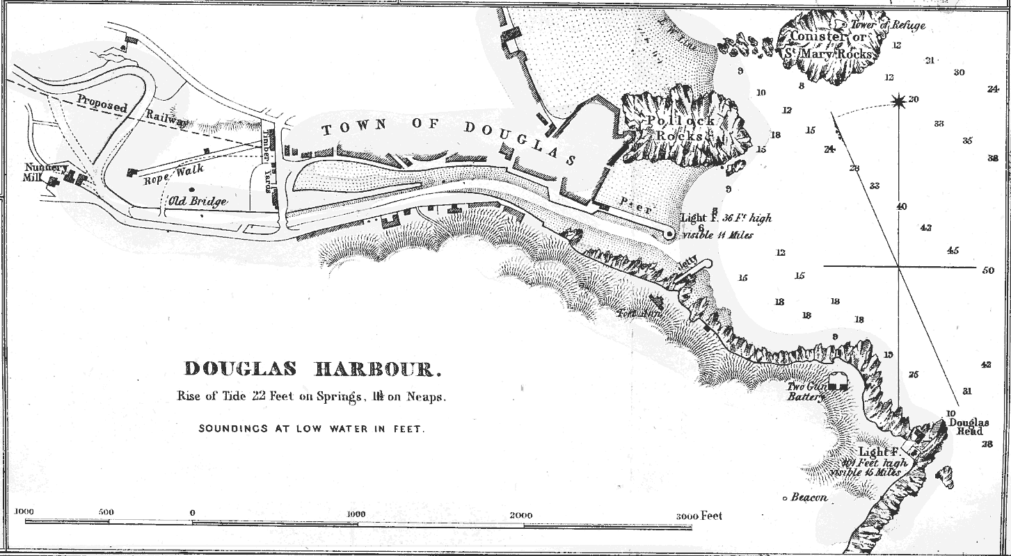 Plan of Douglas Harbour c 1846