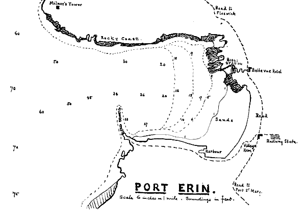 plan of Port Erin Bay