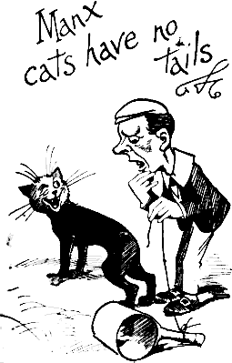 Cartoon - cats have no tails
