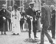 Royal Visit 1920 - planting a tree at Bishopcourt