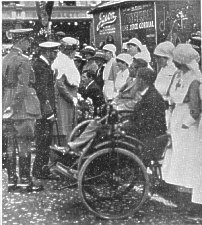 Royal Visit 1920 - Inspection of disabled men at Ramsey