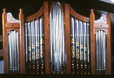 Maughold organ - pipes and casework