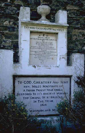 Memorial to two former Priests in grounds of St Mary's Douglas