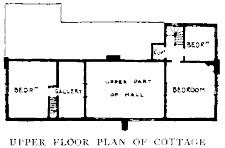 A Country Cottage - upper floor plan