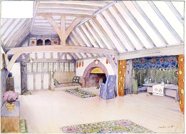 A Country Cottage - The Hall - M.H. Baillie Scott