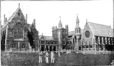 Clifton College 1893 - View from playing fields