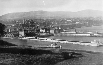 Douglas Harbour showing King Edward's Pier