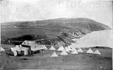 1899 view of Pavillion + camp at Howstrake