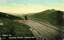 Electric Car Ascending Snaefell