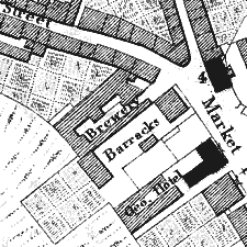 Detail from Woods plan of 1834