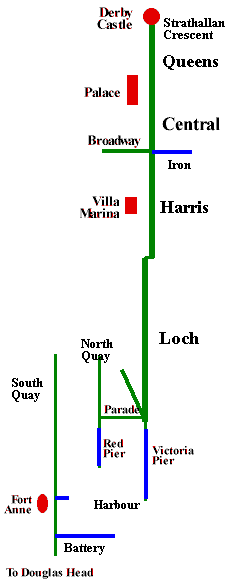 schematic plan of Douglas Promenades