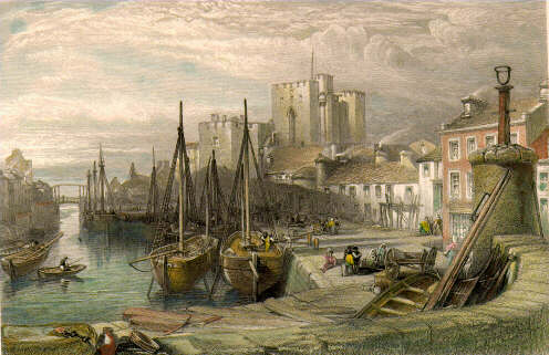 View of Castle Rushen by Leitch