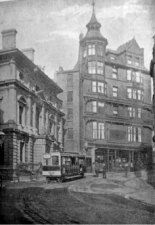 Cable Car passing Dumbell's Bank, Douglas